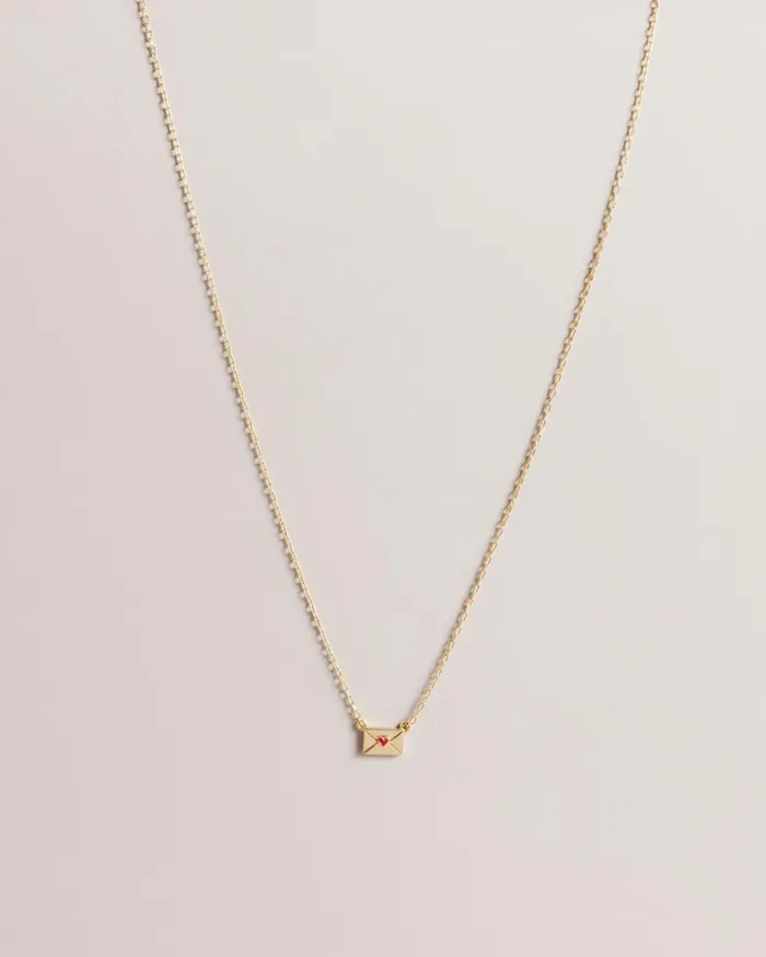 Love Letter Pendant Necklace Red Women Ted Baker Jewelry Love Letter Pendant Necklace Red Women Ted Baker Jewelry