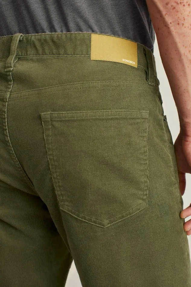 Men 5Pocket Pants Bonobos Corduroy 5Pocket Pants Beetle Green