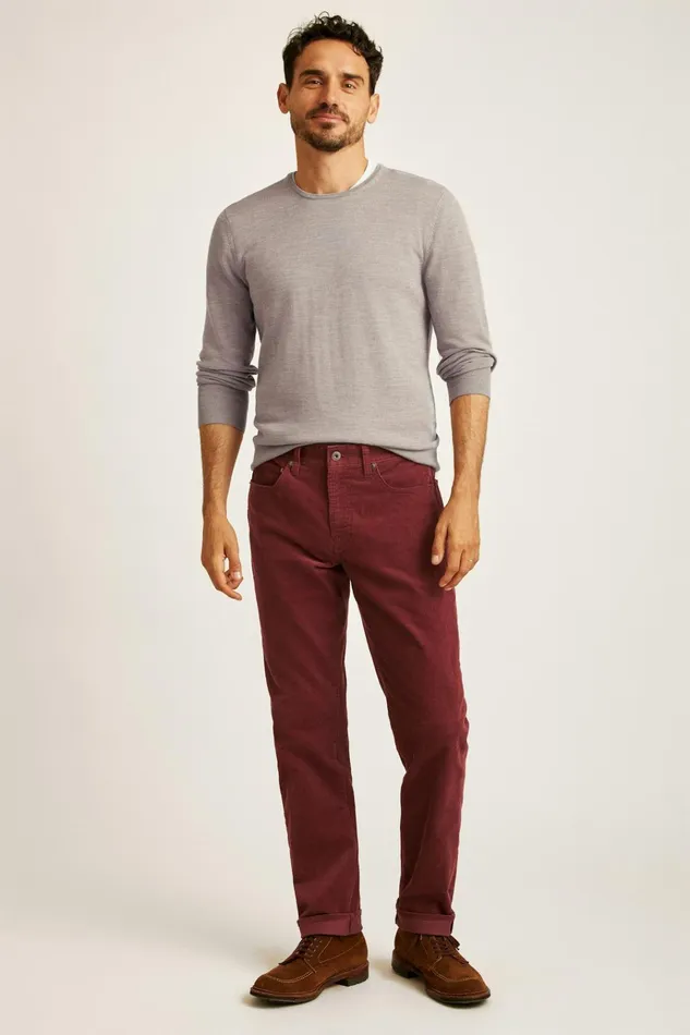 Men 5Pocket Pants Bonobos Corduroy 5Pocket Pants Tawny Port