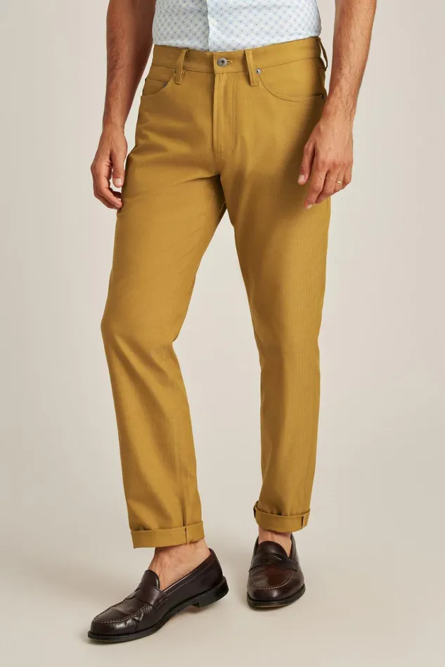 Men 5Pocket Pants Bonobos Herringbone 5Pocket Pants Bronze Medal