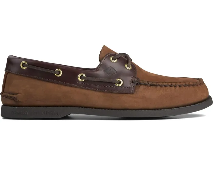 Men Authentic Original Boat Shoe Brown Buck Sperry Boat Shoes