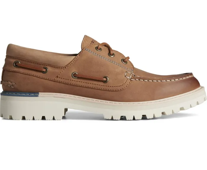 Men Authentic Original Lug 3Eye Boat Shoe Tan Sperry Boat Shoes