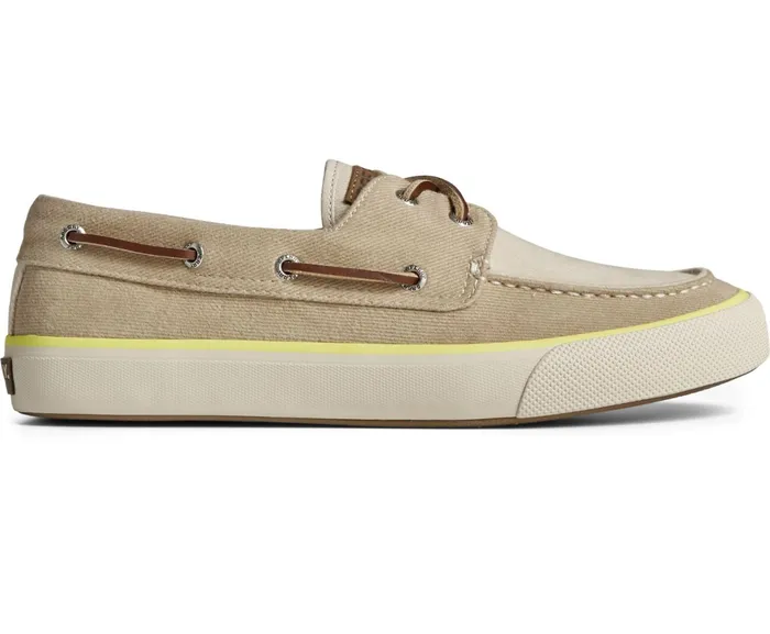 Men Bahama II Twill Sneaker Tan Sperry Sneakers