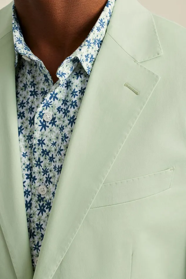 Men Blazers and Sport Coats Bonobos Italian Stretch Cotton Suit Jacket Mint Green