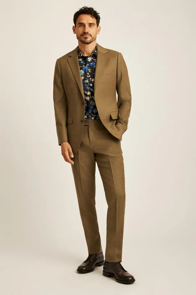 Men Blazers and Sport Coats Bonobos Jetsetter Italian Flannel Blazer Camel