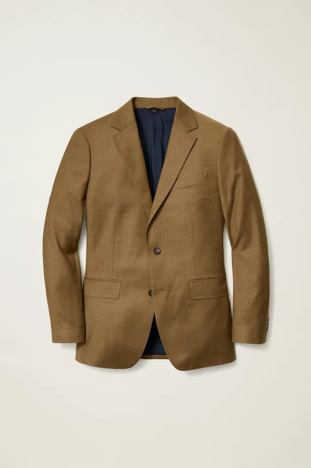 Men Blazers and Sport Coats Bonobos Jetsetter Italian Flannel Blazer Camel