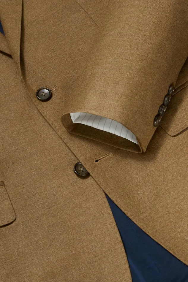 Men Blazers and Sport Coats Bonobos Jetsetter Italian Flannel Blazer Camel