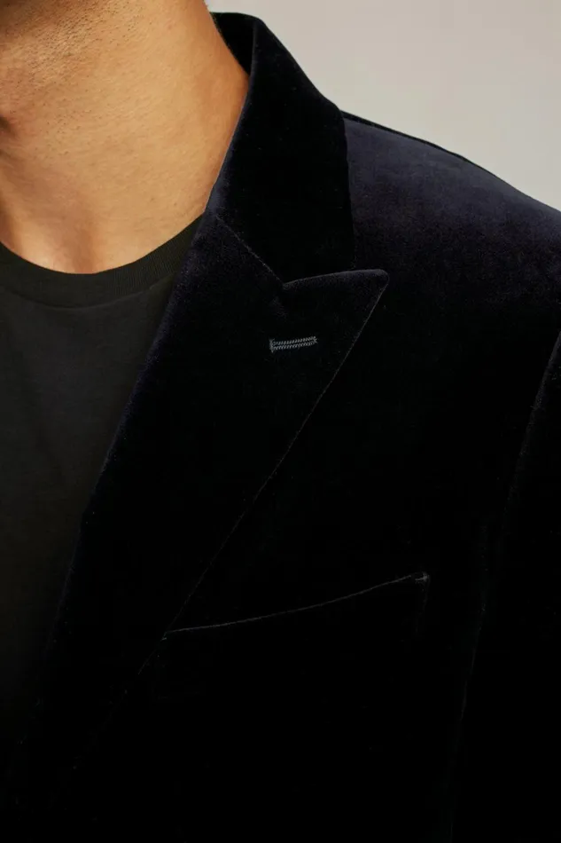 Men Blazers and Sport Coats Bonobos Jetsetter Italian Velvet Blazer Dark Plum