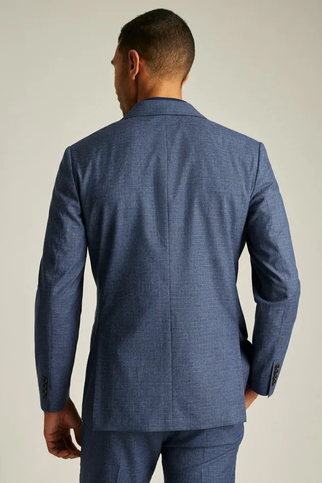 Men Blazers and Sport Coats Bonobos Jetsetter Italian Wool Blazer Mid Navy Check