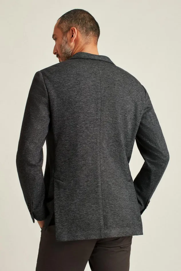 Men Blazers and Sport Coats Bonobos Jetsetter Knit Blazer Charcoal