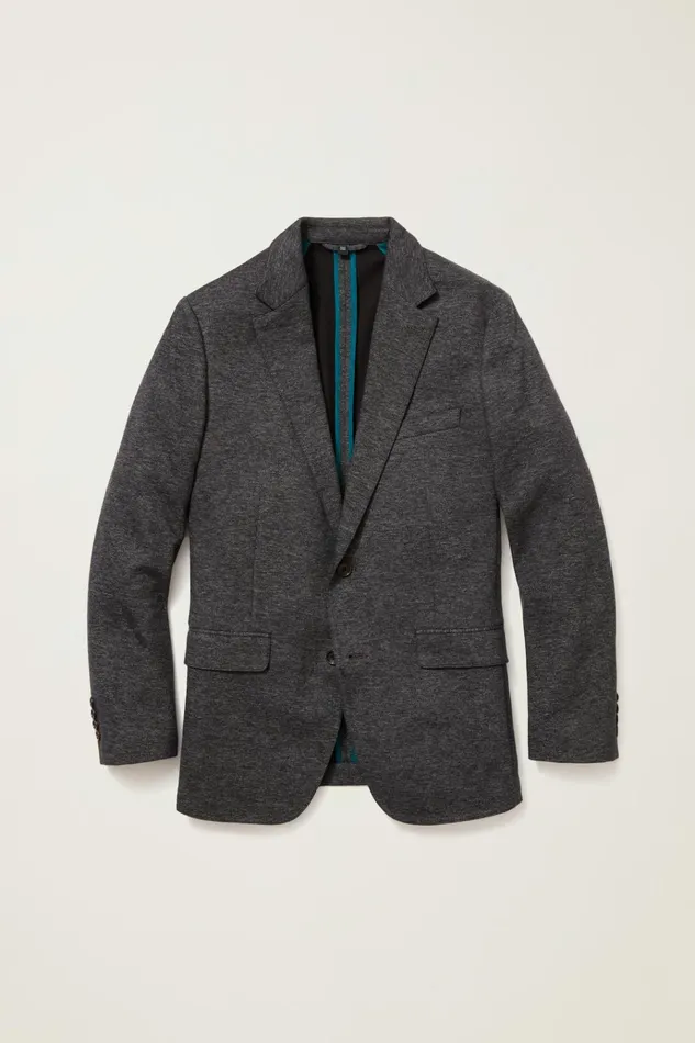 Men Blazers and Sport Coats Bonobos Jetsetter Knit Blazer Charcoal