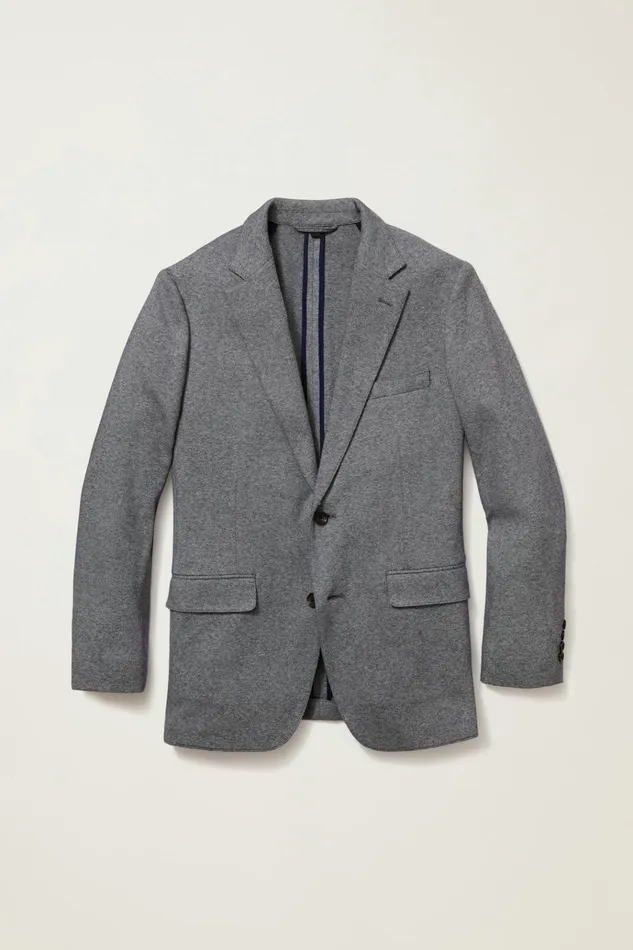 Men Blazers and Sport Coats Bonobos Jetsetter Knit Blazer Medium Grey