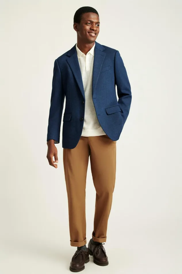 Men Blazers and Sport Coats Bonobos Jetsetter Knit Blazer Ocean Blue Herringbone Men Blazers and Sport Coats Bonobos Jetsetter Knit Blazer Ocean Blue Herringbone