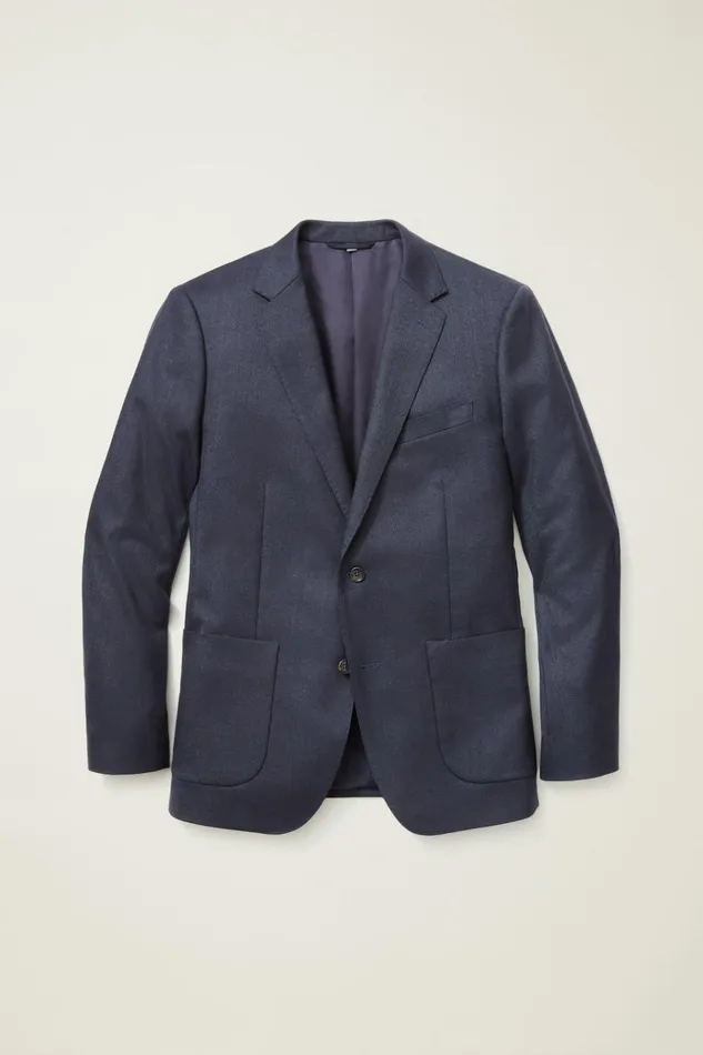 Men Blazers and Sport Coats Bonobos Jetsetter Stretch Italian Wool Blazer Navy