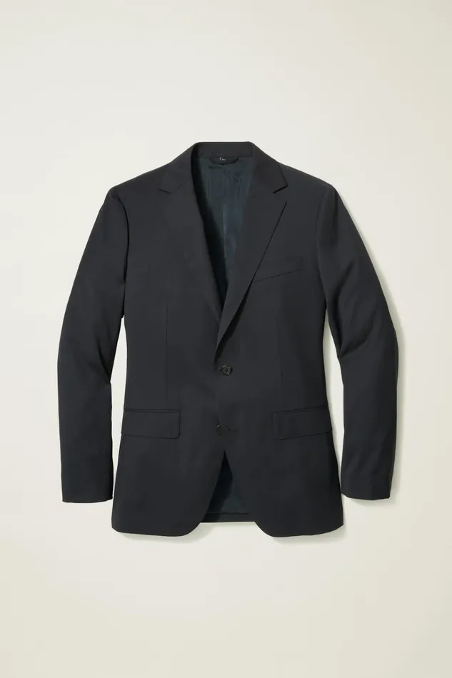 Men Blazers and Sport Coats Bonobos Jetsetter Super 120S Italian Wool Blazer Navy