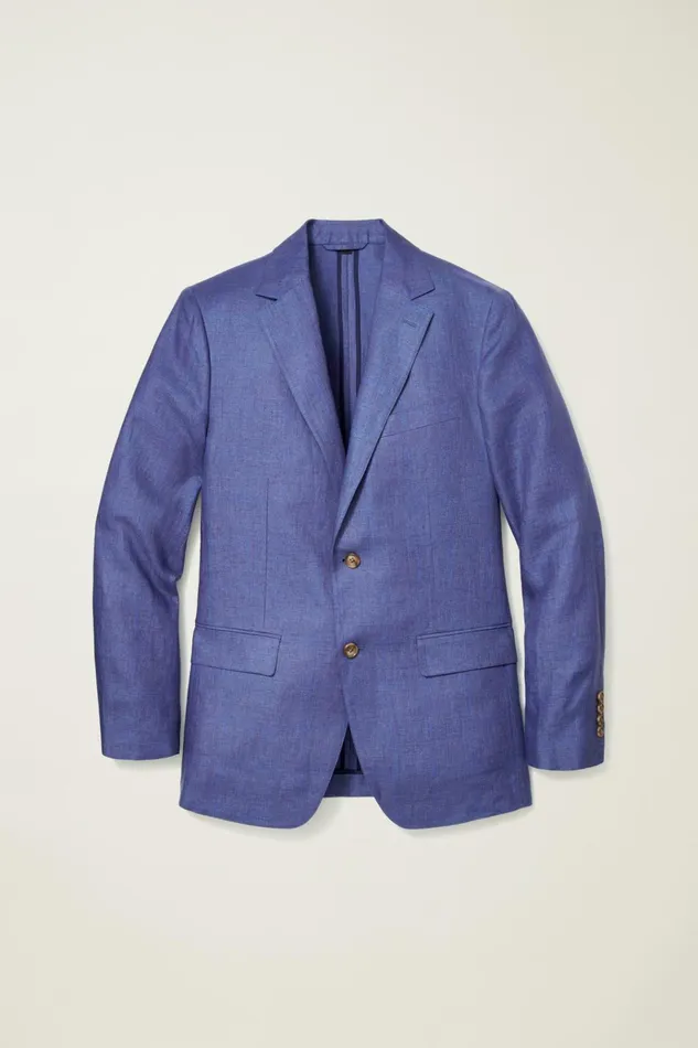 Men Blazers and Sport Coats Bonobos Jetsetter Unconstructed Blazer True Blues Windowpane