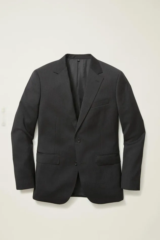 Men Blazers and Sport Coats Bonobos Jetsetter Wool Blazer Charcoal