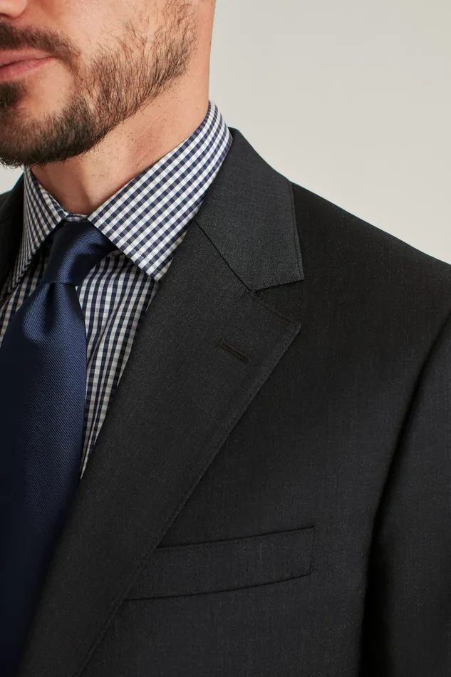 Men Blazers and Sport Coats Bonobos Jetsetter Wool Blazer Charcoal
