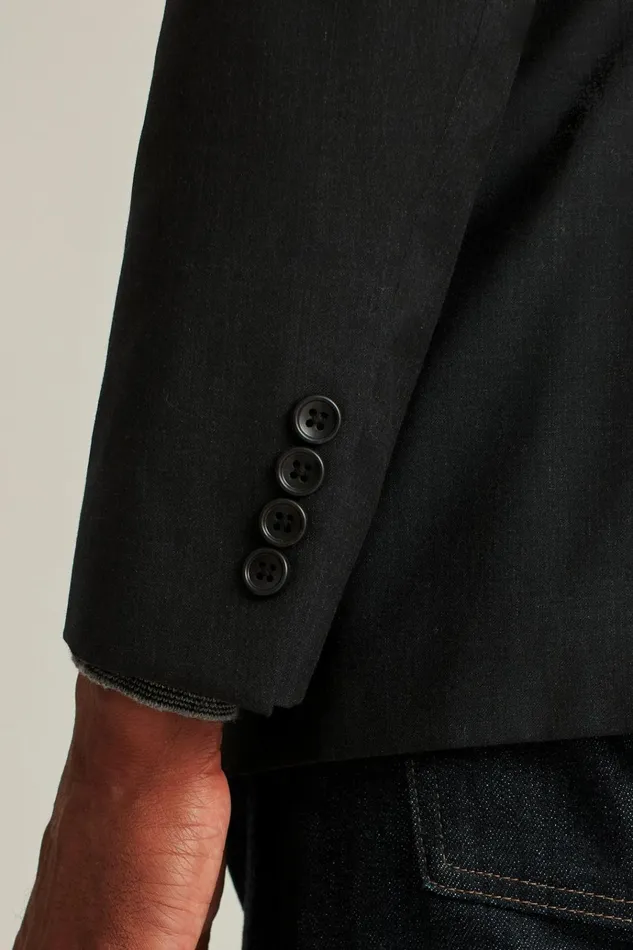 Men Blazers and Sport Coats Bonobos Jetsetter Wool Blazer Charcoal