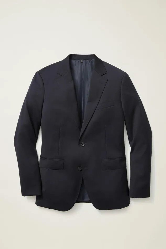 Men Blazers and Sport Coats Bonobos Jetsetter Wool Blazer Navy