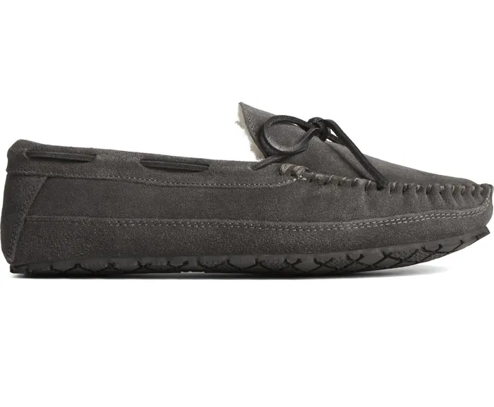 Men Brandon 1Eye Moccasin Slipper Charcoal Sperry Slippers and Moccasins
