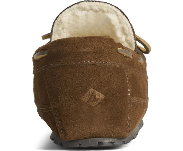 Men Brandon Trapper Moccasin Slipper Chocolate Sperry Slippers and Moccasins