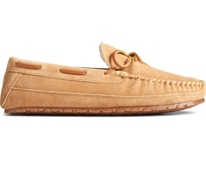 Men Brandon Trapper Moccasin Slipper Cinnamon Sperry Slippers and Moccasins