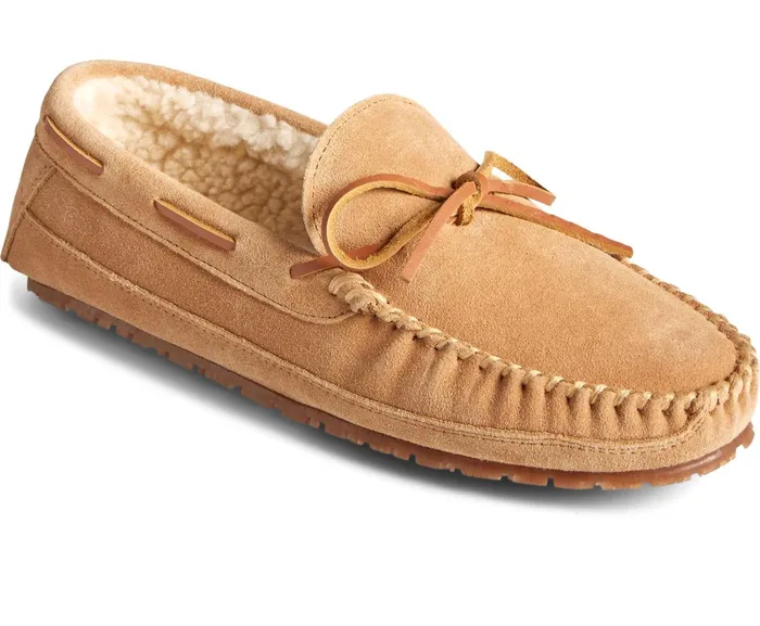 Men Brandon Trapper Moccasin Slipper Cinnamon Sperry Slippers and Moccasins