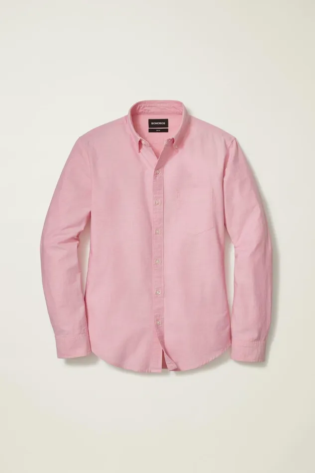Men Business Casual Shirts Bonobos Everyday Oxford Shirt Chateau Rose