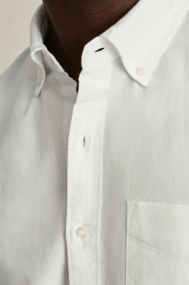 Men Business Casual Shirts Bonobos Everyday Oxford Shirt White