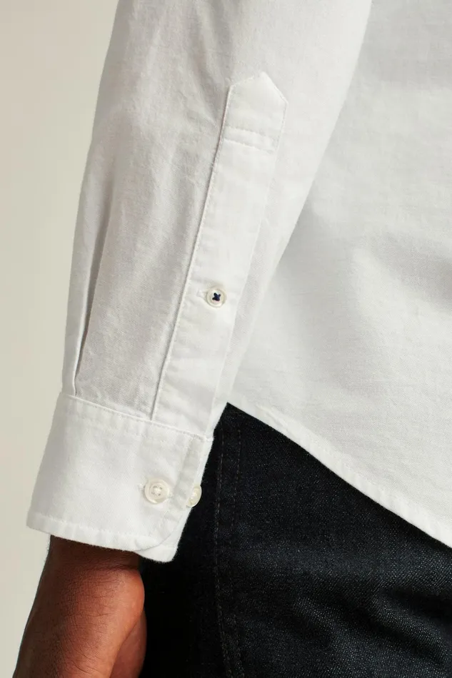 Men Business Casual Shirts Bonobos Everyday Oxford Shirt White