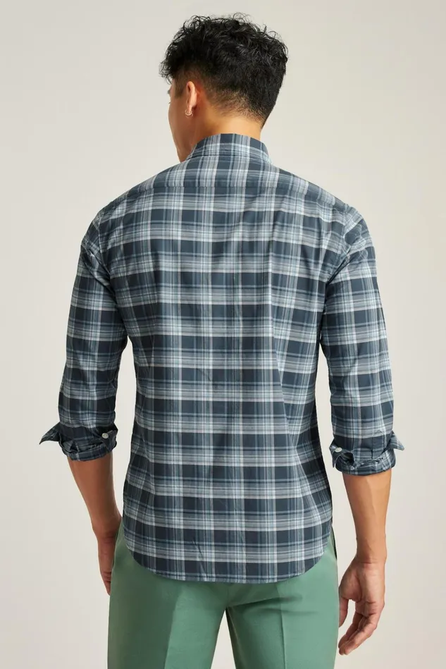 Men Business Casual Shirts Bonobos Everyday Shirt Breezy Blue Plaid