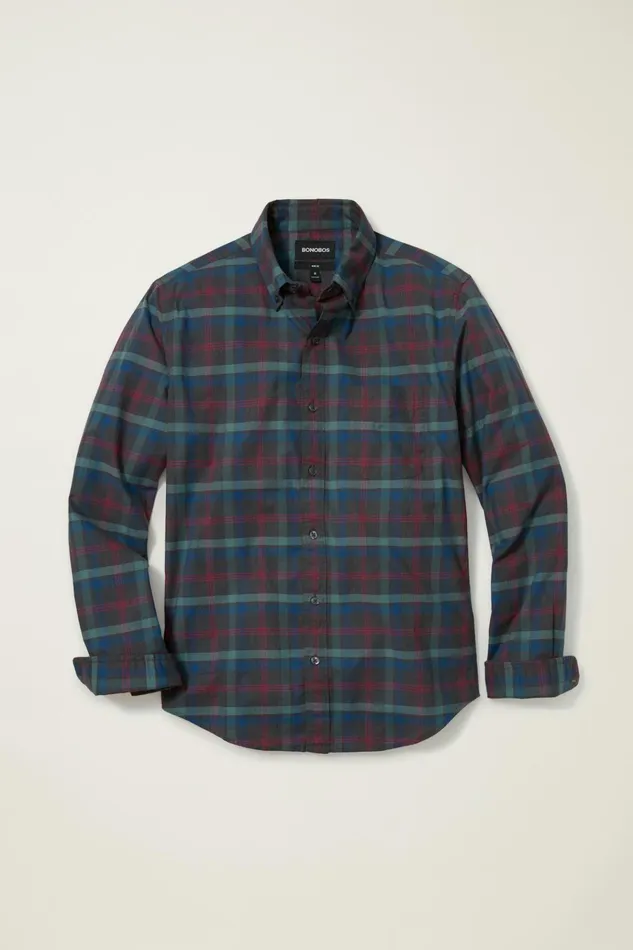 Men Business Casual Shirts Bonobos Everyday Shirt Evening Pop Plaid