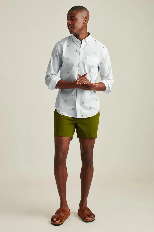 Men Business Casual Shirts Bonobos Everyday Shirt Frog On A Bike