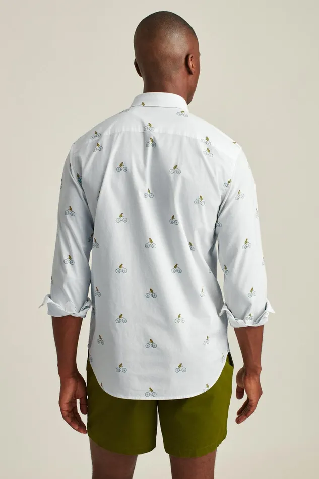 Men Business Casual Shirts Bonobos Everyday Shirt Frog On A Bike
