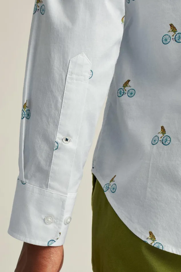 Men Business Casual Shirts Bonobos Everyday Shirt Frog On A Bike
