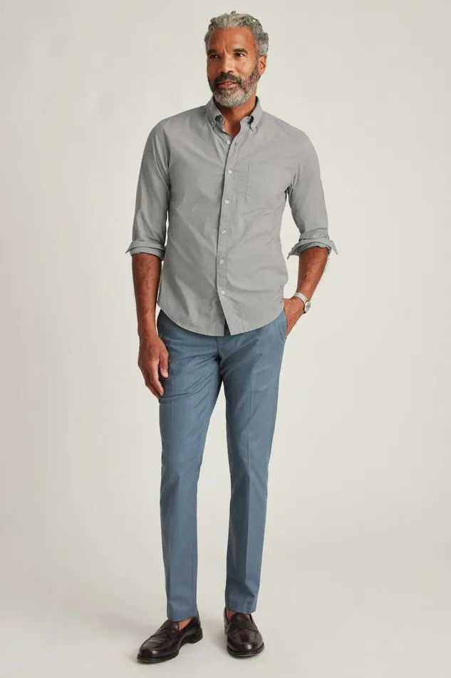 Men Business Casual Shirts Bonobos Everyday Shirt Grey End On End