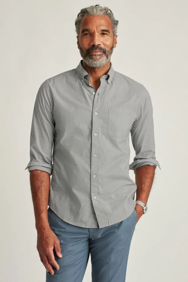 Men Business Casual Shirts Bonobos Everyday Shirt Grey End On End