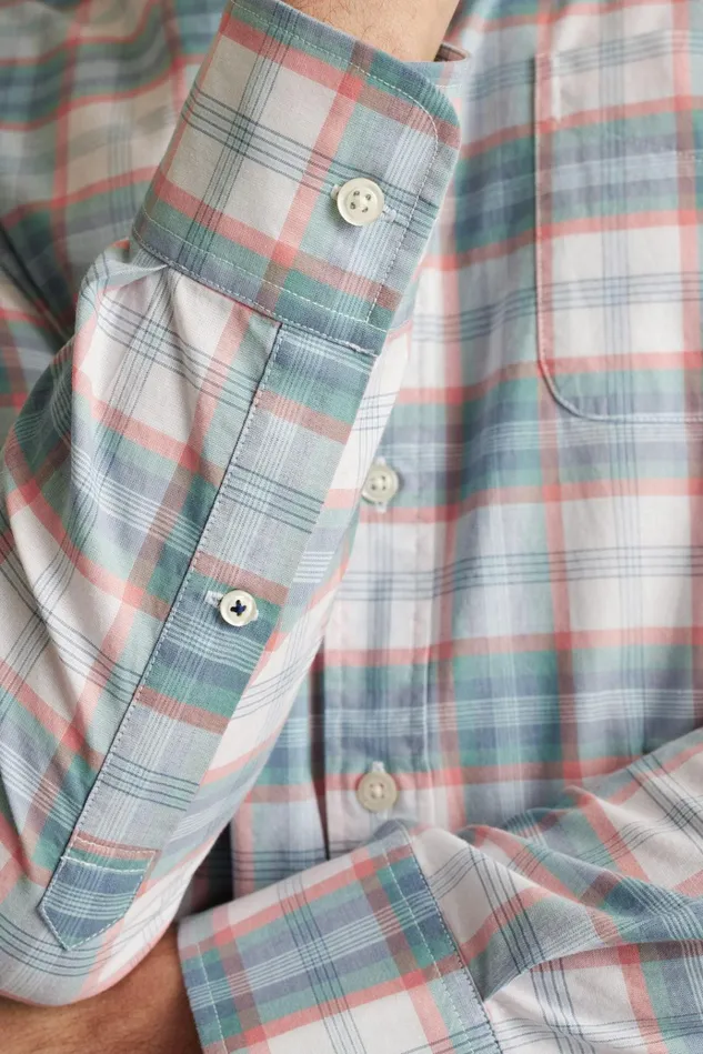 Men Business Casual Shirts Bonobos Everyday Shirt Mineral Blue Plaid