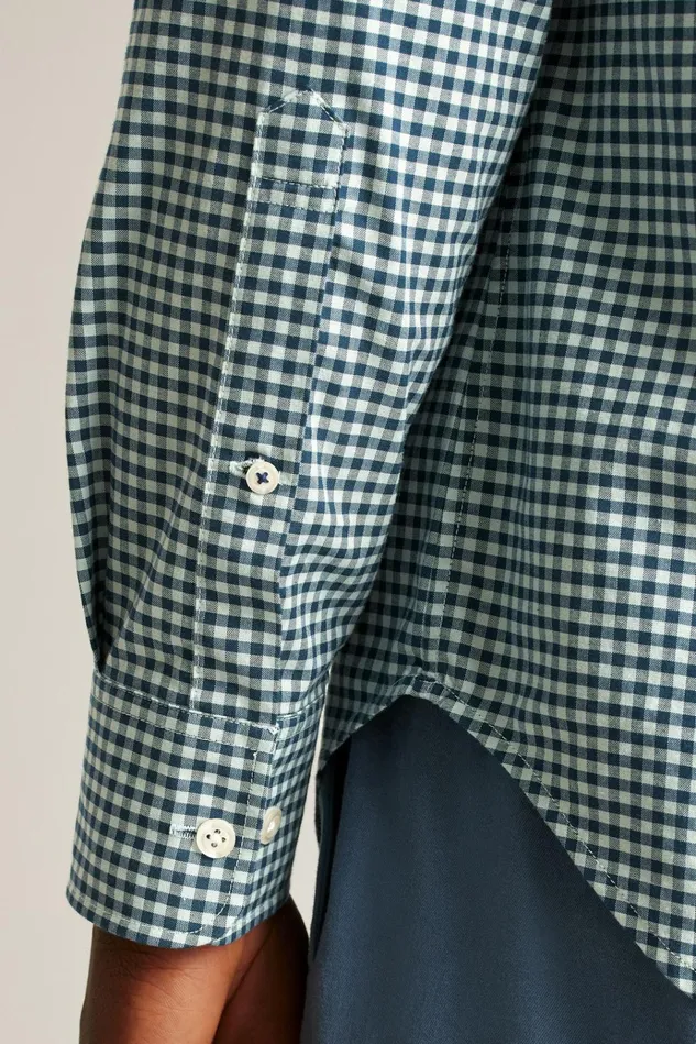 Men Business Casual Shirts Bonobos Everyday Shirt Navy Blue Gingham