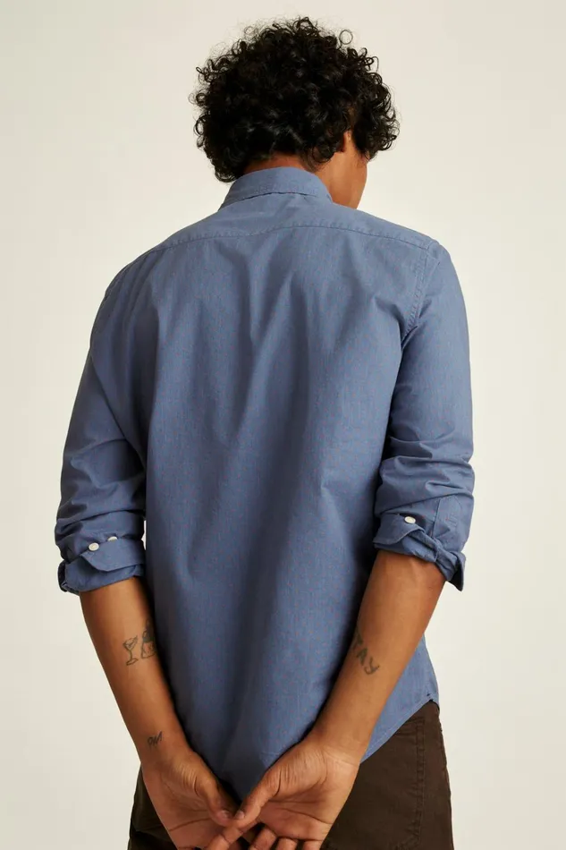 Men Business Casual Shirts Bonobos Everyday Shirt Navy Rust Dot