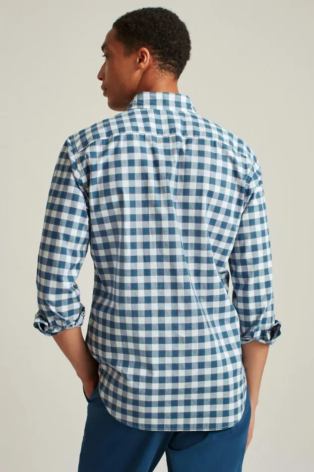 Men Business Casual Shirts Bonobos Everyday Shirt Navy Westfield Check