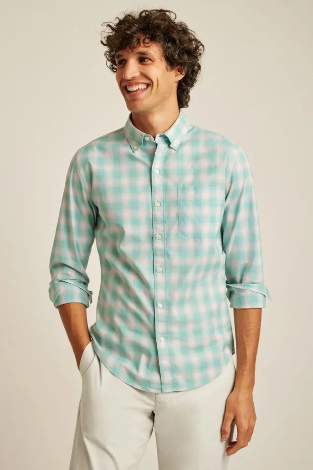 Men Business Casual Shirts Bonobos Everyday Shirt Pinkesque Plaid