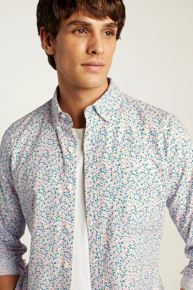 Men Business Casual Shirts Bonobos Everyday Shirt Rose Blue Peyton Floral
