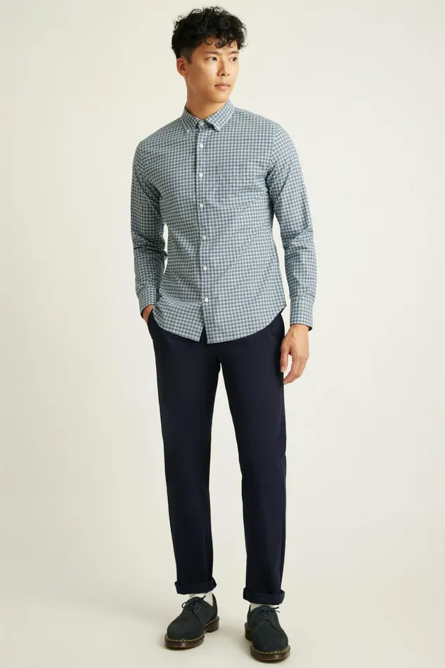 Men Business Casual Shirts Bonobos Everyday Shirt White Blue Smithtown Plaid Men Business Casual Shirts Bonobos Everyday Shirt White Blue Smithtown Plaid