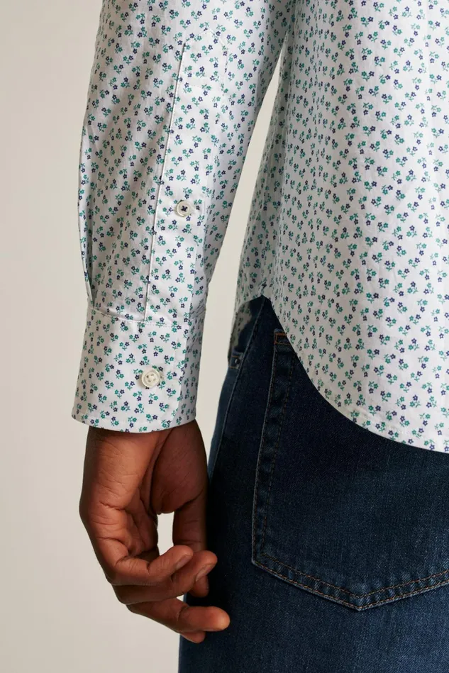 Men Business Casual Shirts Bonobos Everyday Shirt White Orson Floral