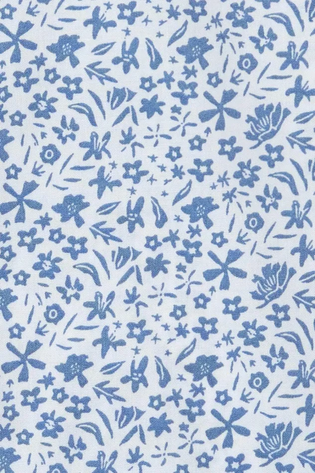 Men Business Casual Shirts Bonobos Jetsetter Stretch Dress Shirt Blue Floral Explosion