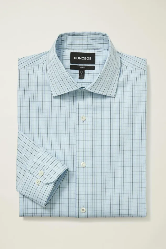 Men Business Casual Shirts Bonobos Jetsetter Stretch Dress Shirt Nantucket Breeze Plaid