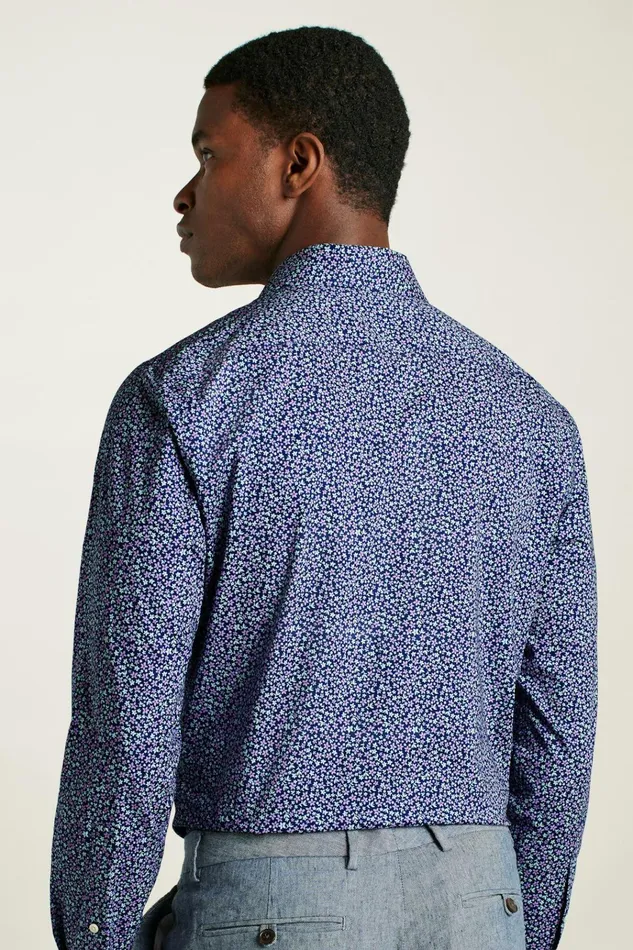 Men Business Casual Shirts Bonobos Jetsetter Stretch Dress Shirt Navy Peyton Floral