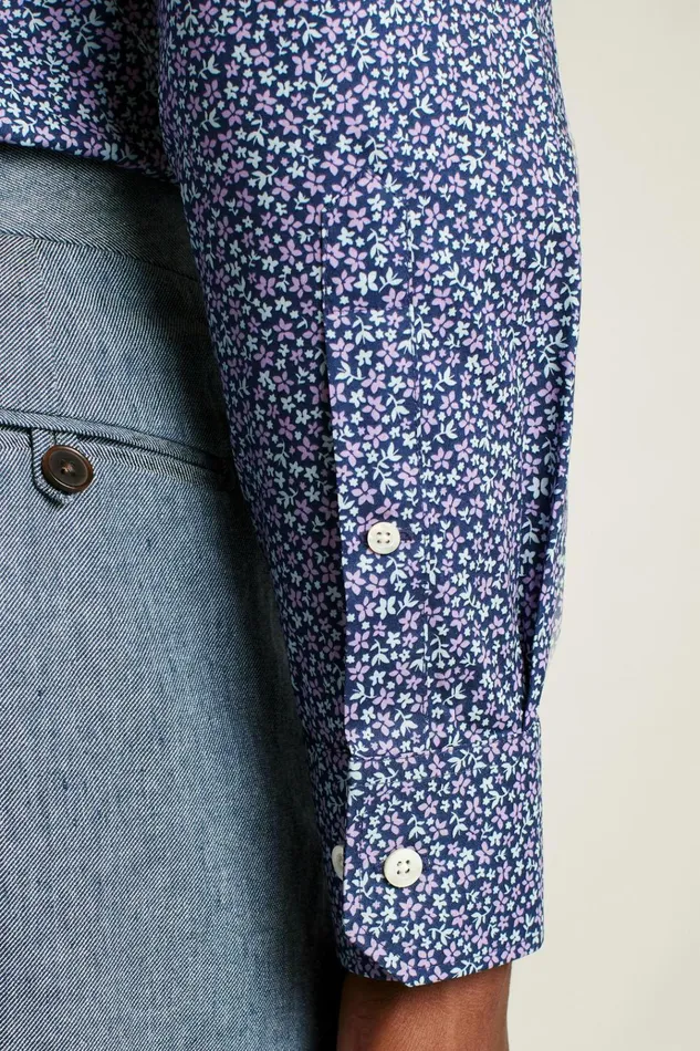Men Business Casual Shirts Bonobos Jetsetter Stretch Dress Shirt Navy Peyton Floral